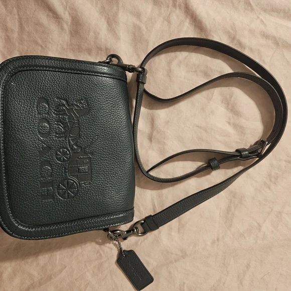 Coach Green Crossbody Saddle Handbag NWOT - Picture 2 of 7